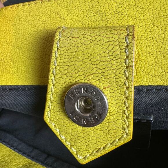 Fendi Lime and Denim Mini 2Jours Crossbody Strap Authentic CoA - Picture 8 of 16